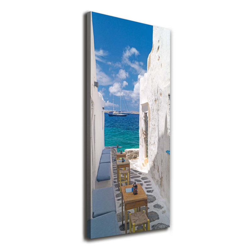 Greek Streets - Wrapped Canvas Print