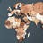 Wooden World Map - Brown