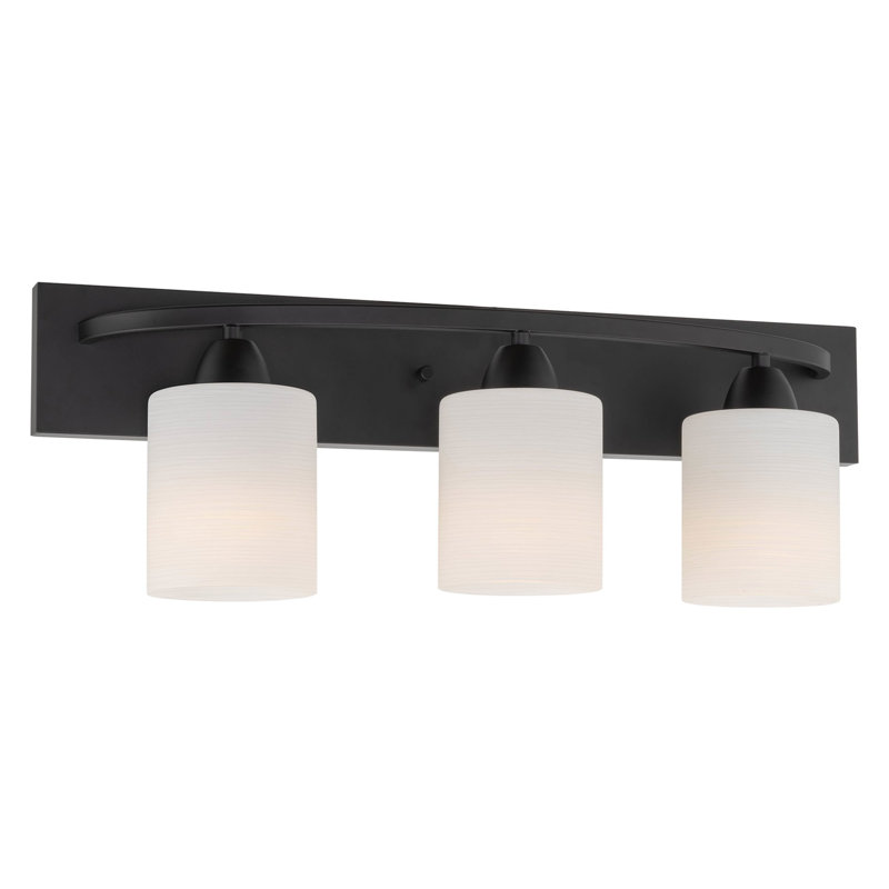 Éclairage pour meuble-lavabo à 3 lumières Sayo, Noir
