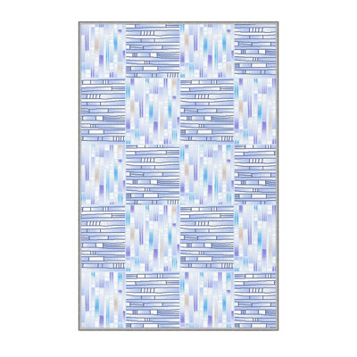 Antibacterial Hall Carpet, 3D Digital Printed, 3.3 x 9.8 Feet | 100% Polyester, 0.3 in Pile Height, PVC Non-Slip Underside | Machine Washable, Durable, Non-Slip Design for Modern Entryways & Living Spaces