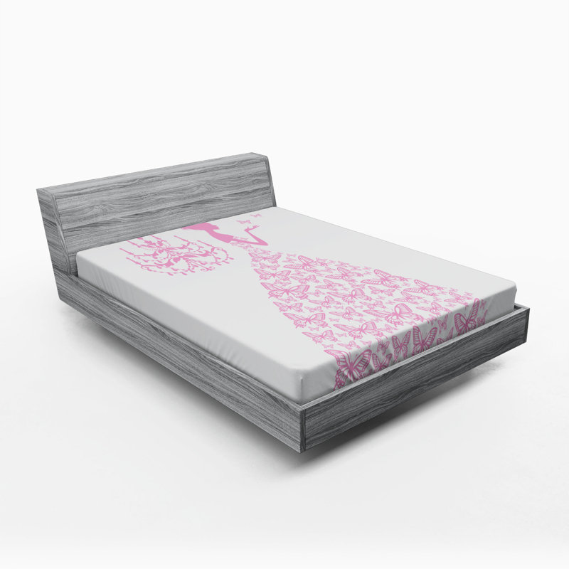 Microfiber Fitted Sheet, Twin XL Fitted Sheet, Pink