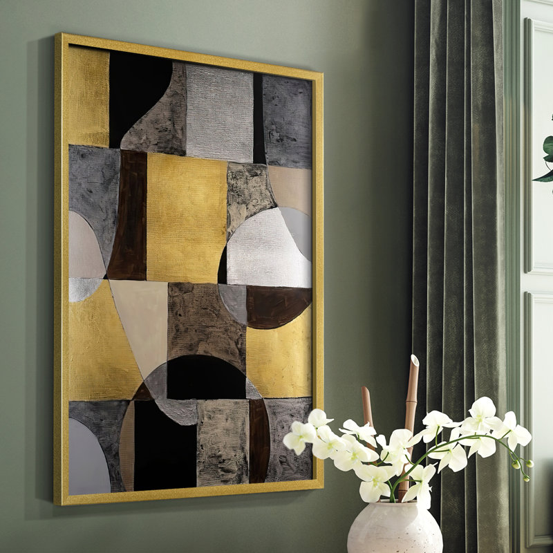 «Neutral Frame II», reproduction encadrée - bois massif, H 20 po x l 16 po