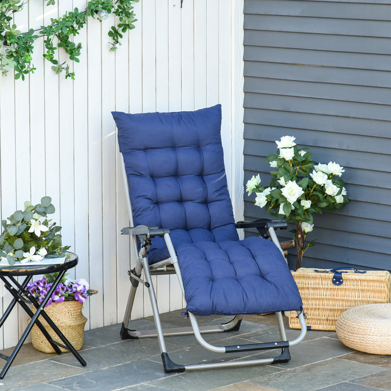 Chaise longue de jardin pliante Arlmont & Co.