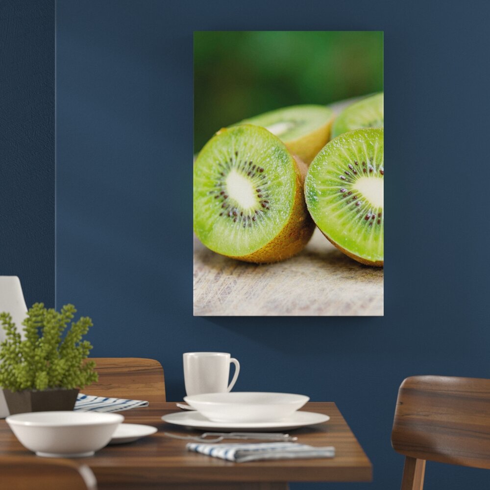 Leinwandbild Kiwi Früchte Grün, Fotodruck