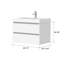 Ensemble de meuble-lavabo simple mural 30 po Ussery