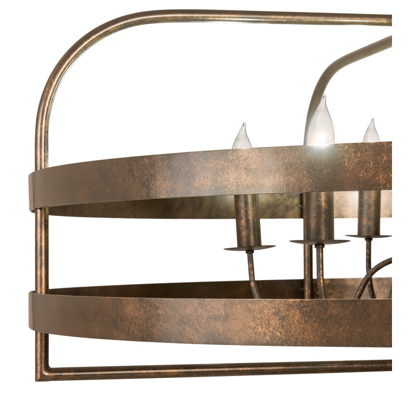 Aldari 6 - Light Dimmable Drum Chandelier