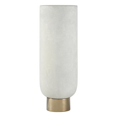 Scarberry White and Gold Table Vase