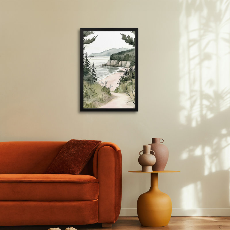 Coastal Calm VII - reproduction d'art mural - affiche de galerie, H 24 po x l 16 po