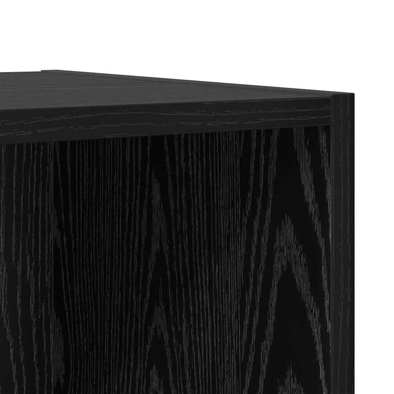 Wall TV Cabinet 4 Pcs 37 X 37 X 72 Cm, Black Oak