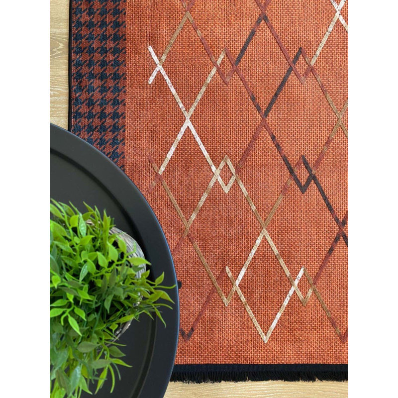 Lashia Performance Washable Moroccan Indoor / Outdoor Rug, Runner 3'11" x 9'10"