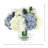 Hydrangea Arrangement with Thistle and Viburnum