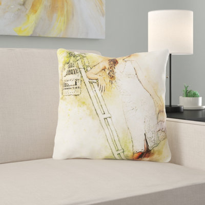  Girl Throw Pillow