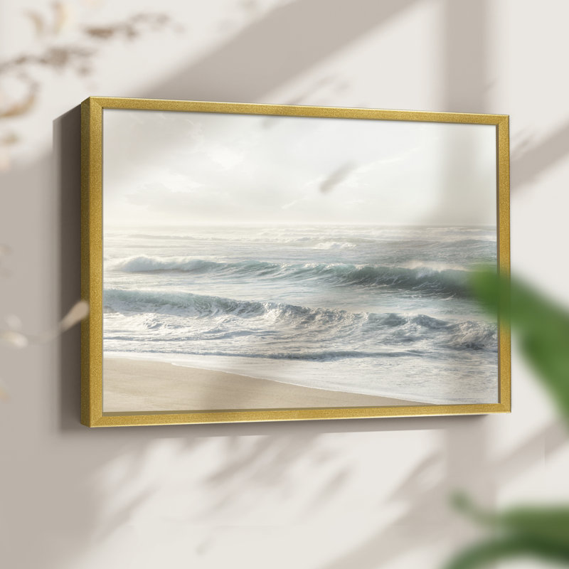 Gentle Waves -Framed Print - Restickable