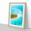 Paradise Island in Abstract - Picture Frame Graphic Art Print-55737216-55737217