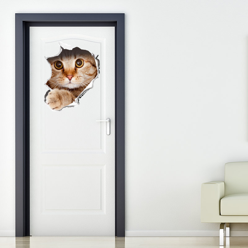 Décalcomanie murale chat