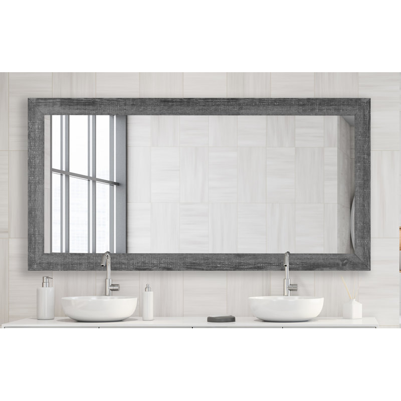 Dakston Solid Wood Flat Mirror, 39.5" x 70"