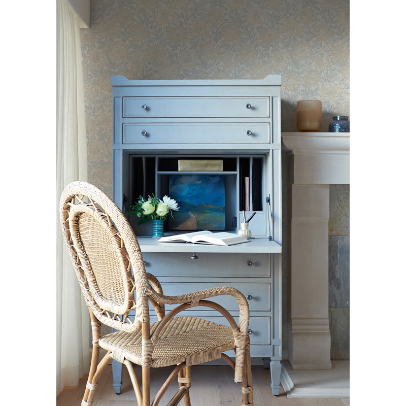 Rouleau de papier peint L 33 pi x l 20,5 po, Bleu