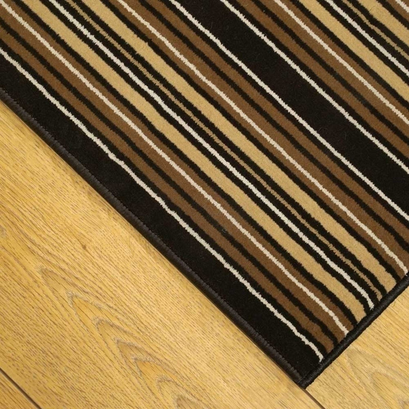 Runner Striped Area Rug, Runner 100 x 240 cm