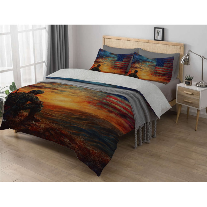 Time To Go Home Sherpa Comforter Set, Twin