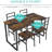 Dristi 4 - Person Double Pedestal Dining Set-485459260-485459261-485459262