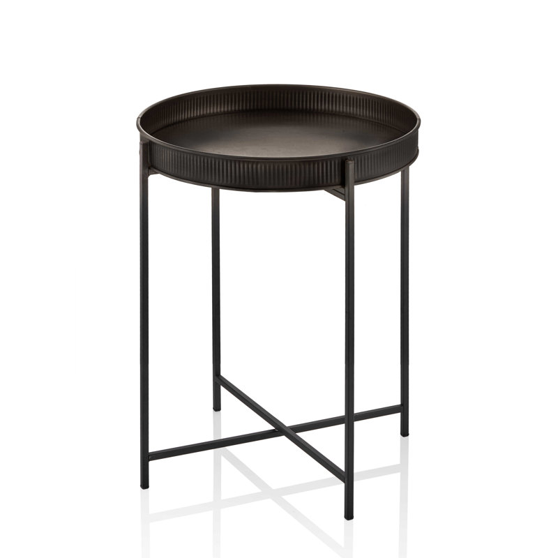 Bostick Tray Top Cross Legs End Table