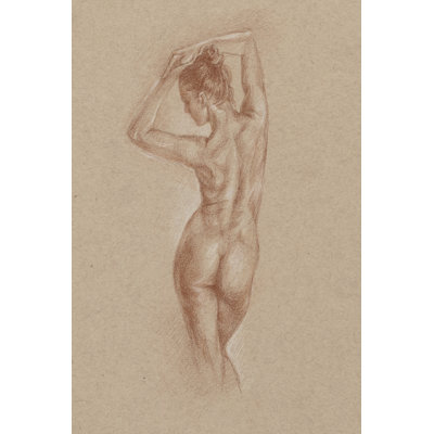 Standing Figure Study I 1 Piece Wrapped Canvas Wall Art