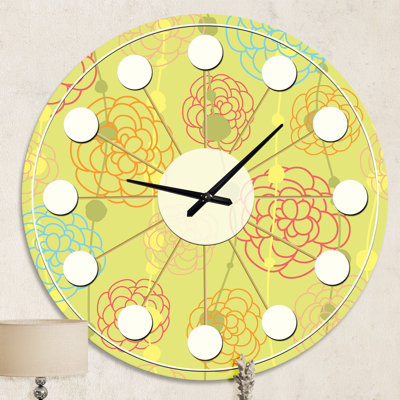 Horloge murale rétro Mid-Century