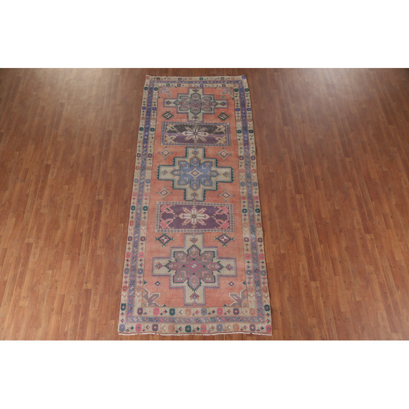 Tapis rétro en laine 5 x 11
