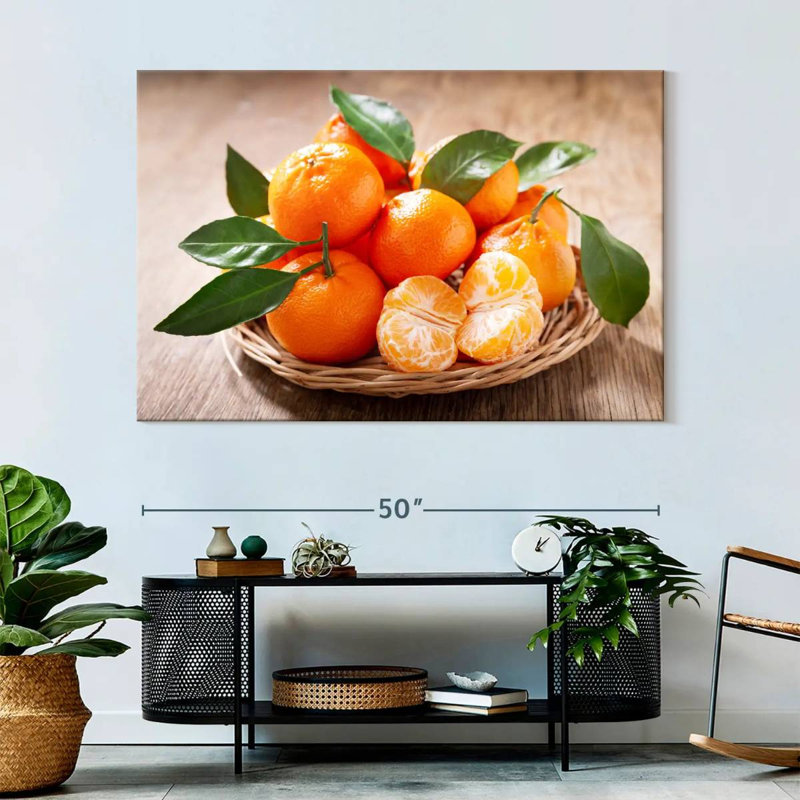 Yarlin Served Mandarin Oranges, 34" H x 51" W
