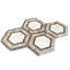Nova 6" Hexagon Polished Marble Mosaic Tile-2061913715