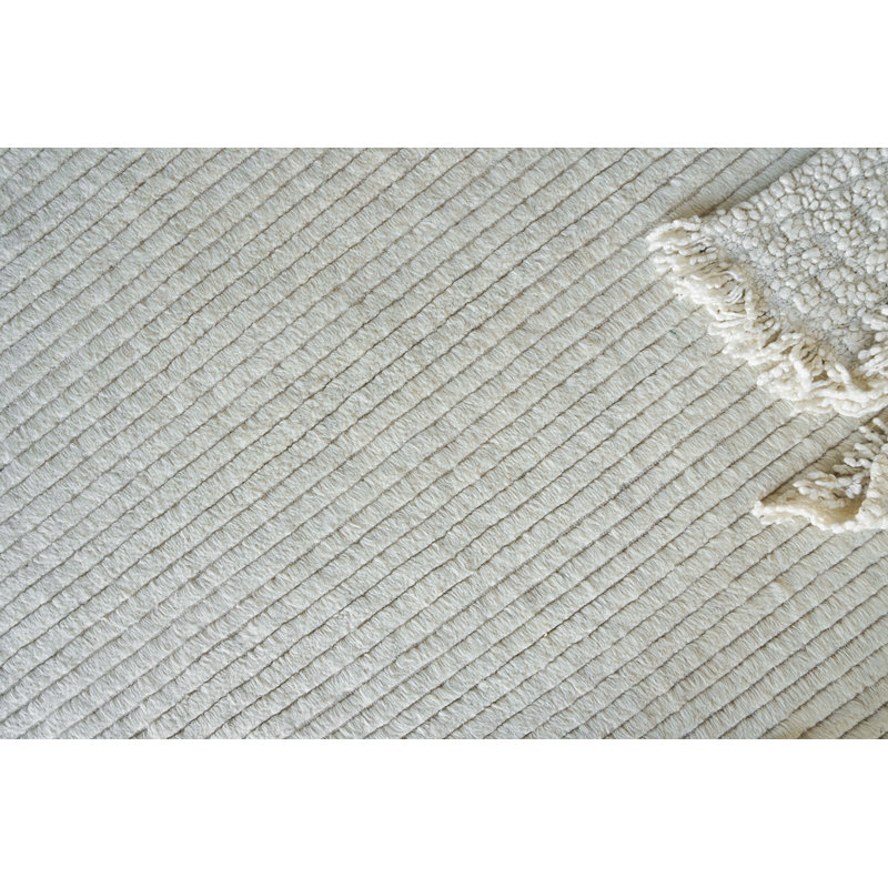 Kaza Hand Woven Wool Striped Area Rug, Rectangle 10' x 14'