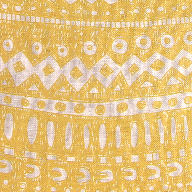 18" x 18" Indoor Throw Pillow, Yellow Geometric