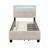 Upholstered Platform Bed With LED Frame And 2 Drawers-633649366