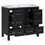 Ensemble de meuble-lavabo 36 po avec lavabo en résine, meuble de rangement pour salle de bain, ensemble de meuble-lavabo autoportant avec 5 tiroirs et portes à fermeture douce-1163454467