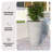 Steveda Modern Tall Tapered Round Fiberstone Planter – Handmade MGO Clay Plant Pot with Drainage Holes for Indoor & Outdoor Use-1761682614-1761682615