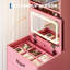 Ensemble de meuble-lavabo 3 en 1 avec 3 couleurs DEL, ensemble de meuble-lavabo compact avec 2 prises CA et USB-641345566