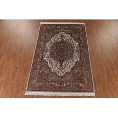 Traditional Silk Living Room Rug 7x10