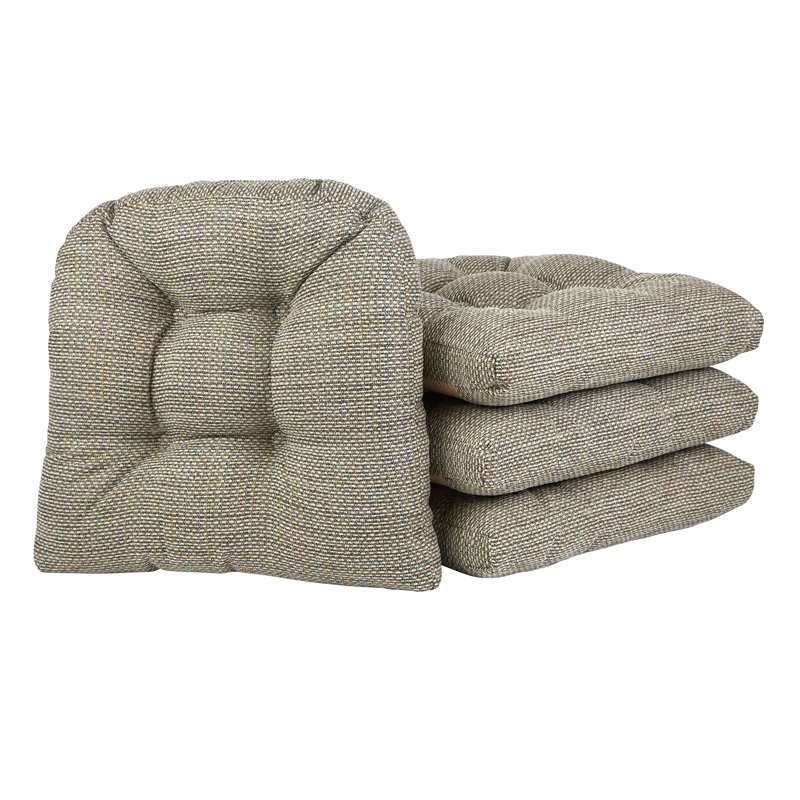 Non-Slip Dining Room And Kitchen Seat Cushions, 15 X 15 X 3 Inches, Natural