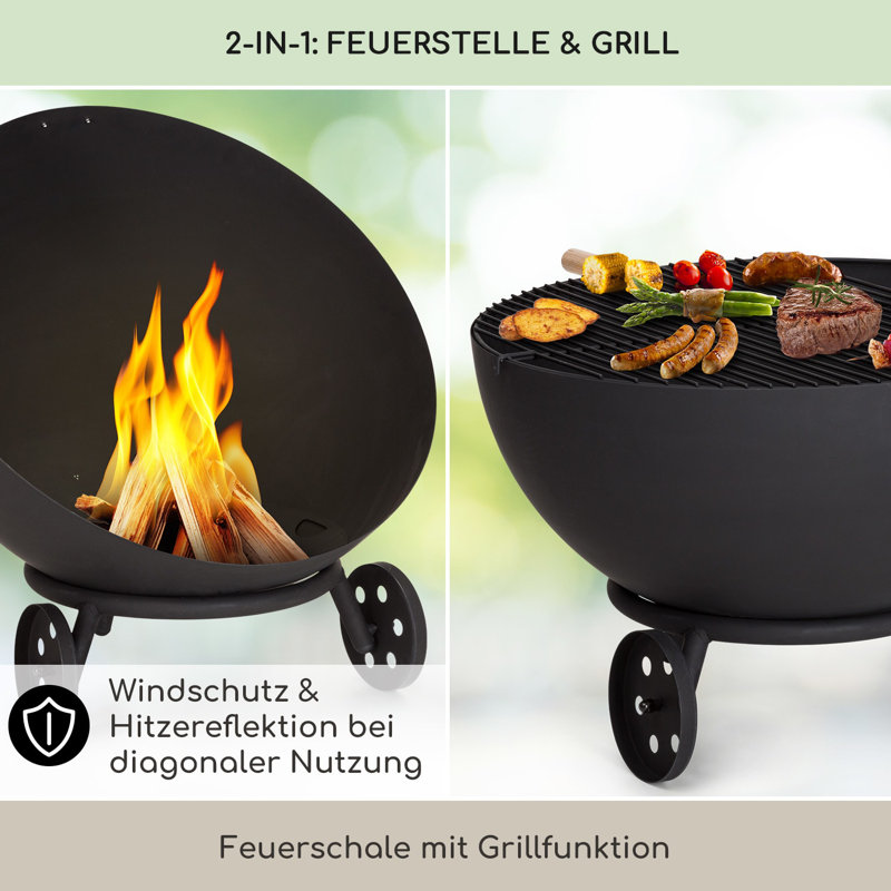 Circle Smokeless Fire Pit, Black