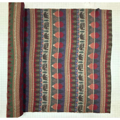 Wooded River Cabin Bear - Fabric by the Yard