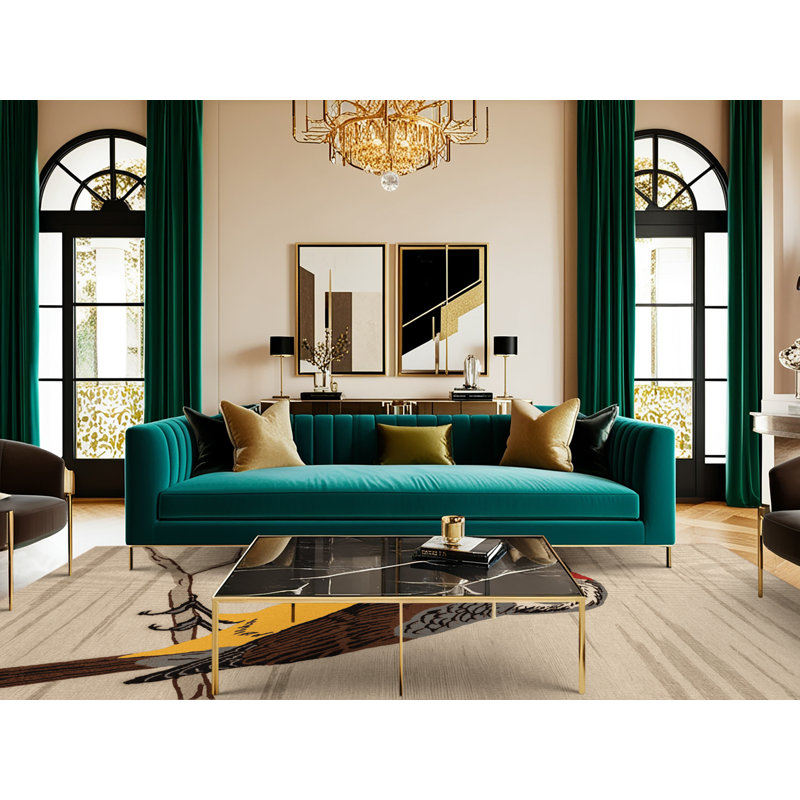  Tapis rouge lavable laveur d'oiseaux, Rectangulaire 2 pi x 3 pi