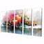 Bougie de Noël rose et orange Glow I - ensemble d'art mural sur toile de Noël-524004029