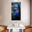 «Blue Meditating Buddha», reproduction sur toile-1939906913