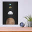  'Four Moons' by Dante Plata Metal Wall Art, 12" x 16"-1726478265