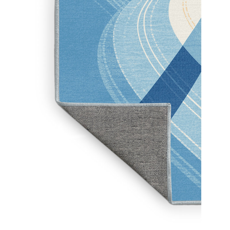 Tapis bleu de course à la machine Arellano Marathon, 2 x 5