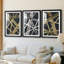 Scaffolds I in Gold  -Custom Framed  Premium Print W Matt - 3 Pieces-1963977869-1963977867
