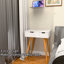 Petite coiffeuse de maquillage, bureau avec 2 tiroirs, organisateur de miroir rabattable, coiffeuse de maquillage pour chambre à coucher, vestiaire