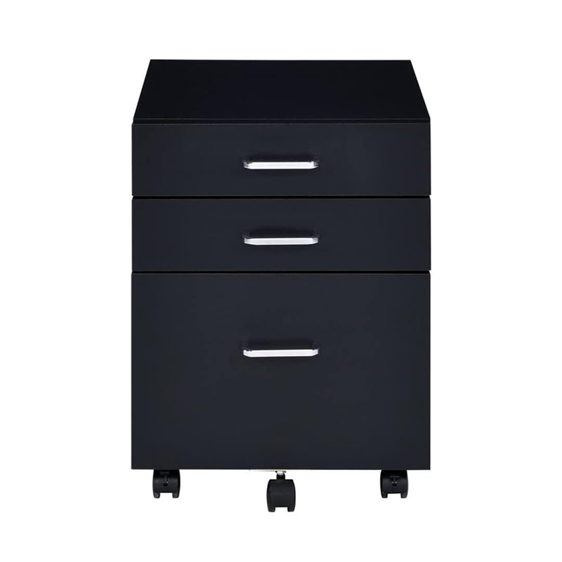 Rectangular Mobile Cabinet With 3 Drawers