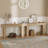 63 Inch Long Console Table for Entryway, Narrow Sofa Table Behind Couch, Farmhouse Industrial Wooden-826647580