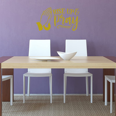 Adhésif décoratif «Rise Up and Pray»
